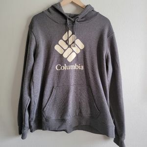 Columbia hoodie, XL, grey and cream